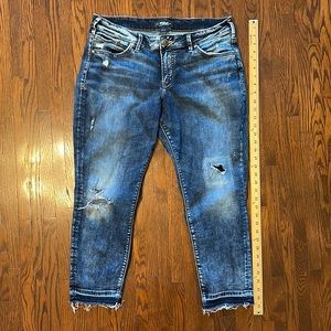 Silver Jeans / Cropped / Size 14